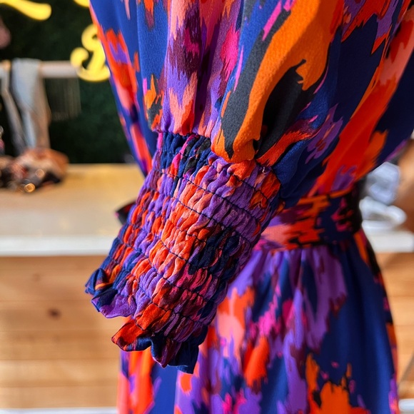 Summer Bright Abstract Print Dress - Picture 8 of 11